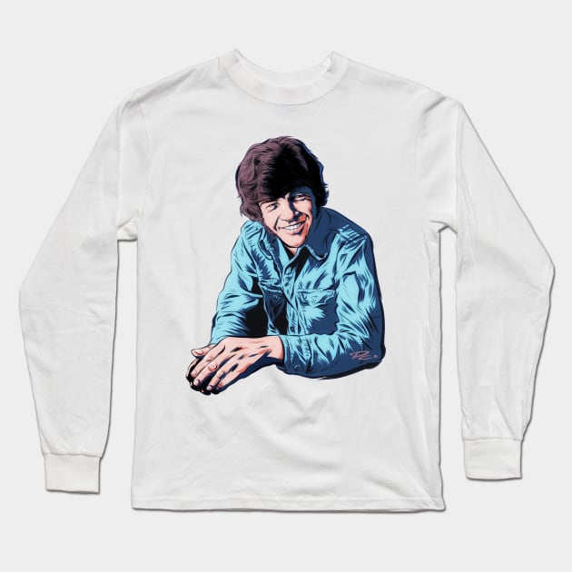 Tony Joe White - An illustration by Paul Cemmick Long Sleeve T-Shirt by PLAYDIGITAL2020